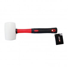 Rubber hammer with composite handle