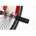 Велосипед подростковый трюковый с багажником(рама:сталь, вилка: regid, сталь, ободные тормоза, мягкое седло, диаметр ободов - 18'', красный, вес:15кг)