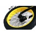 Велосипед подростковый Фэтбайк(рама:алюм.,Ø колес:20'',7 скоростей, диск. тормоза перед/зад, покрышки 4'', матер. седла:винил, щитки,черный,bumble bee
