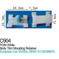 Bodywork retainers BMW, plastic (100pcs/pack)