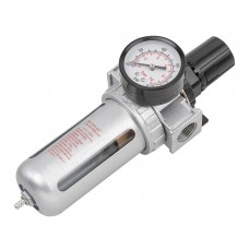 Фильтр-регулятор с индикатором давления для пневмосистем 3/8''(10Мк, 1700 л/мин, 0-10bar,раб. температура 5°-60°)