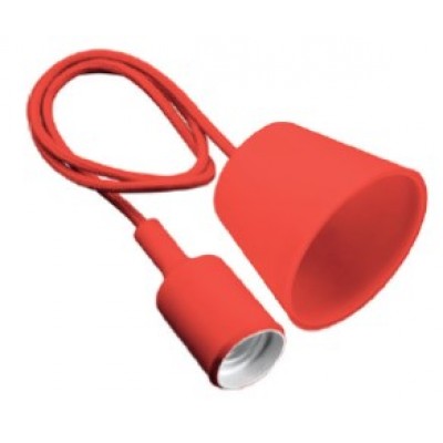 Светильник подвесной MINIO (для ламп Е27, max 60W, IP20, AC220-240V, кабель 1м, красный)