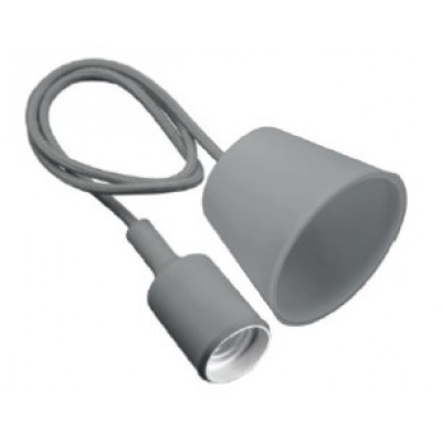Светильник подвесной MINIO (для ламп Е27, max 60W, IP20, AC220-240V, кабель 1м, серый)