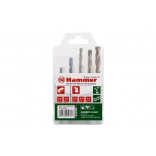 37075 Набор сверл Hammer Flex 202-912 DR set No12 HEX (5pcs) 5-8mm металл\камень, 5шт.