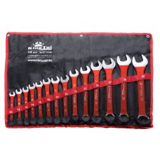 Combination wrench set 14pcs (10, 12-19, 21, 24, 27, 30, 32mm), on holder