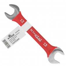 Double open end wrench 12х13mm, with rubber handle
