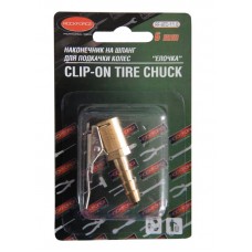 Air clip-on tire chuck 6mm, in blister