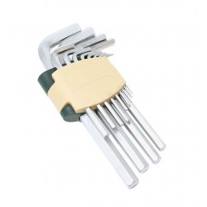 Набор ключей Г-образных 6-гранных 11пр.(1.5, 2, 2.5, 3, 4, 5, 6, 7, 8, 10, 12мм)в пластиковом держателе