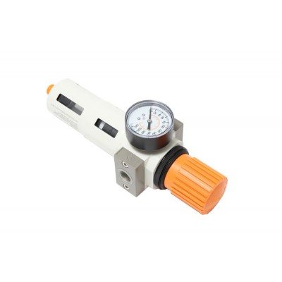 Фильтр-регулятор с индикатором давления для пневмосистемы ''Profi''3/8''(пропускная способность:2000 л/мин,16bar, температура воздуха: 0° до 60°,5мк)