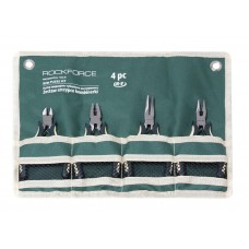 Набор шарнирно-губцевого инструмента мини 4пр. 5''-125мм(бокорезы, плоскогубцы, утконосы прямые/изогнутые), на полотне