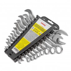 Mixed wrench set 2 in 1(open end wrench, combination wrench) 12 pcs (6х7,8х9,10,11,12,13,14,17,19,22