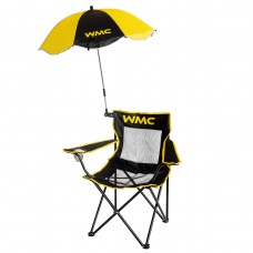 Кресло складное для кемпинга с вентиляционной сеткой+зонтик(подлокотники,подстаканник,сиденье 40х45см,каркас-стальная труба,сумка,нагрузка 120кг.)