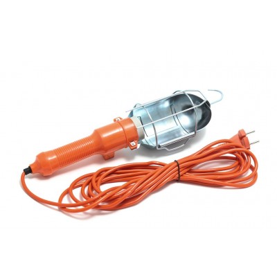 Переносная лампа M-22005 под лампу E27 до 60W, 220V, длина провода 5м MEGAPOWER