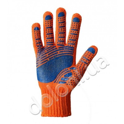 Перчатки DOLONI-794 Multi оранжевые с рисунком ПВХ