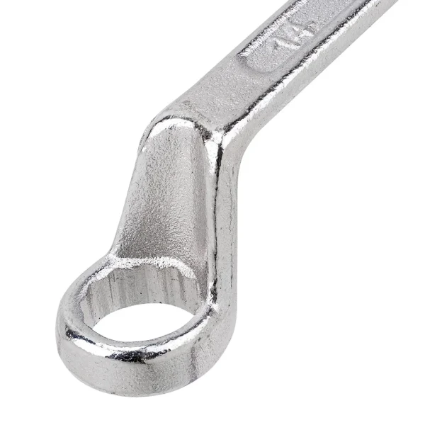 Ключи накидные, отогнутые на 75град., набор 8пр. (6х7, 8х9, 10х11, 12х13, 14х15, 16х17, 18х19, 21х22мм)