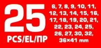 Набор ключей комбинированный 25пр.