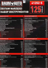 Набор инструментов 125пр. 1/4'', 1/2''(6гр.)