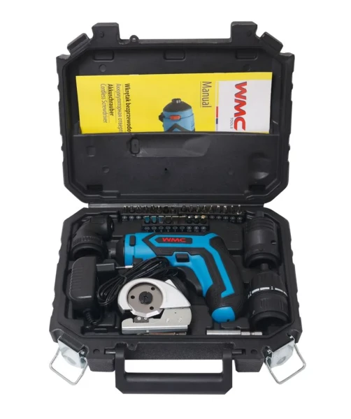 Шуруповерт аккумуляторный с набором бит и аксессуаров 36пр(4V,1.5Ah,4Nm),в кейсе