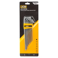 Набор ключей TORX Г-образных экстра длинных 7пр.(Т10,Т15,Т20,Т25,Т27,Т30,Т40) в пластиковом держателе