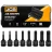 Набор головок-бит SPLINE ударных 8пр.,1/2''(M5, M6, M8, M10, M12, M14, M16, M18), в пласт.кейсе
