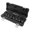 Набор головок-бит SPLINE ударных 8пр.,1/2''(M5, M6, M8, M10, M12, M14, M16, M18), в пласт.кейсе