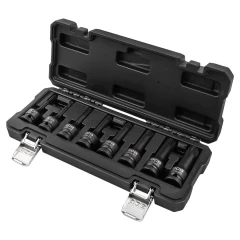 Набор головок-бит SPLINE ударных 8пр.,1/2''(M5, M6, M8, M10, M12, M14, M16, M18), в пласт.кейсе