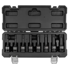 Набор головок-бит SPLINE ударных 8пр.,1/2''(M5, M6, M8, M10, M12, M14, M16, M18), в пласт.кейсе