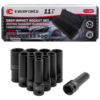 Набор головок ударных глубоких 11пр. 1/2''6pt