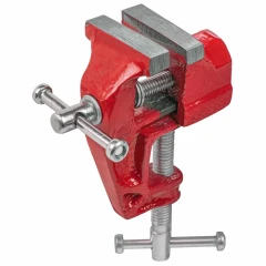 Тиски настольные мини (ширина губ - 40мм, захват-30, крепление ''струбцина'')