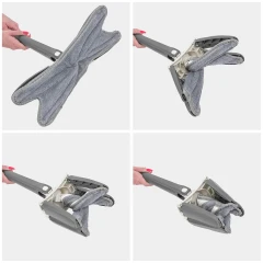 Швабра Х-образная с функцией отжима (серая,1300х370х150мм)