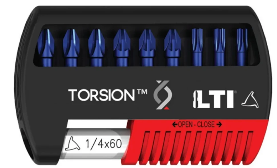 Набор бит10пр. (PH1, PH2, PH3, PZ1, PZ2, PZ3, TX20, TX25, TX30, битодержатель) MYBIT 10 TORSION