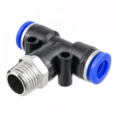 Фитинг Т-образный для пластиковых трубок 8мм с наружной резьбой 1/4''