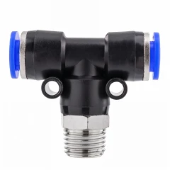 Фитинг Т-образный для пластиковых трубок 8мм с наружной резьбой 1/4''