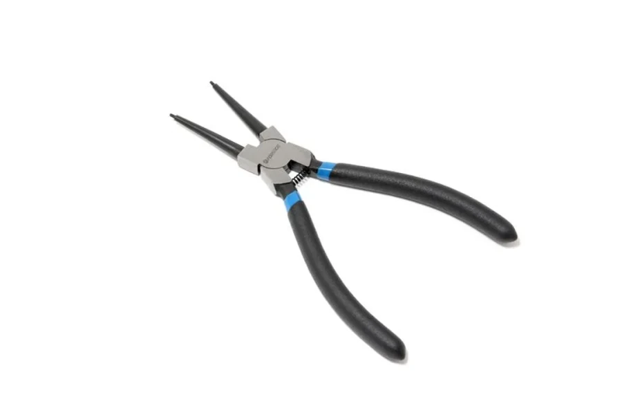 Съемник стопорных колец прямой на сжим (L-330мм), в блистере