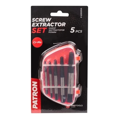 Набор экстракторов резьбы HSS 4241,5пр.(М3-М18, ''мелкий шаг''), в пластиковом футляре