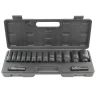 Набор головок ударных глубоких 15пр.,1/2''6гр.(10,12-17,19,21,22,24,27,30,32мм,36мм-12гр), в пластиковом кейсе