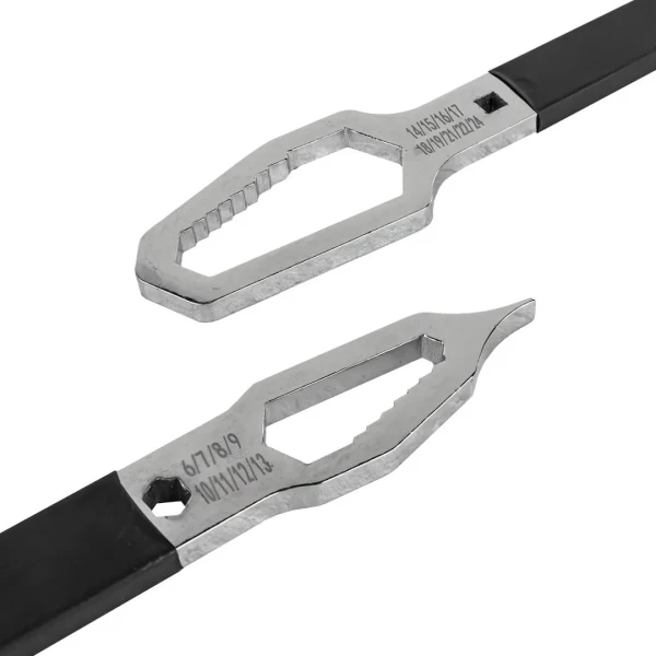 Ключ накидной ''MULTI''(6-13мм,14-24мм+шлиц. отвертка,аварийный молоток),в блистере