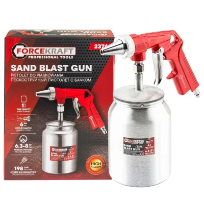 Пескоструйный пистолет с бачком 1л