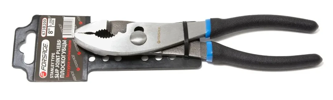 Пассатижи переставные двухпозиционные 8''-200мм, на пластиковом держателе