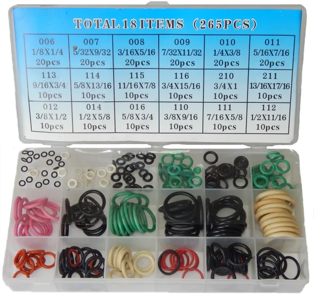 Комплект резиновых колец 265пр-Цветные JL-002