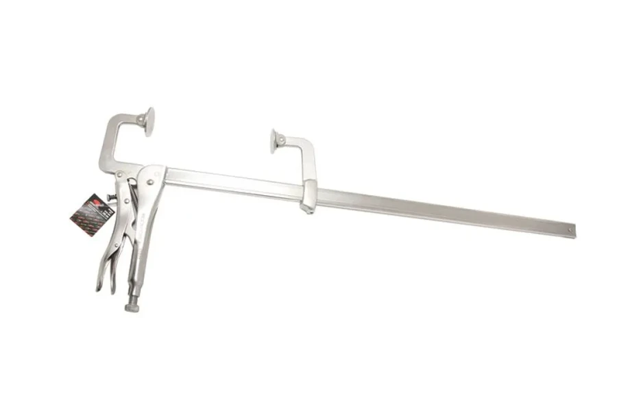 Зажим гейферный струбцинного типа ''с плавающими губками''24''-600мм (захват:0-610мм)