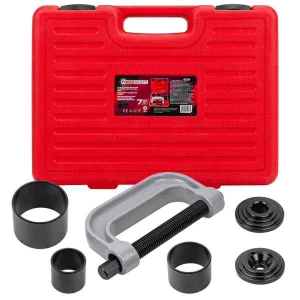 Набор инструментов для снятия и установки шаровых опор, подшипников и сайлентблоков, 7пр., в кейсе