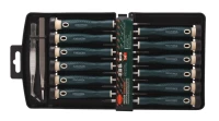Набор отверток ювелирных с пинцетами 14пр.(SL: 1.5, 2.0, 2.5 PH: 00, 0 ,1 TORX: T5, T6, T7, T8, T9, T10), в пластиковом держателе