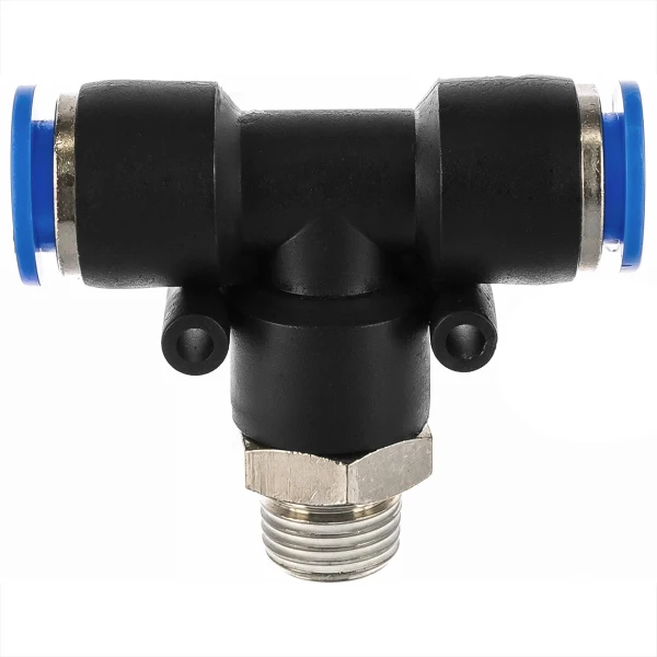 Фитинг Т-образный для пластиковых трубок 10мм с наружной резьбой 1/4''