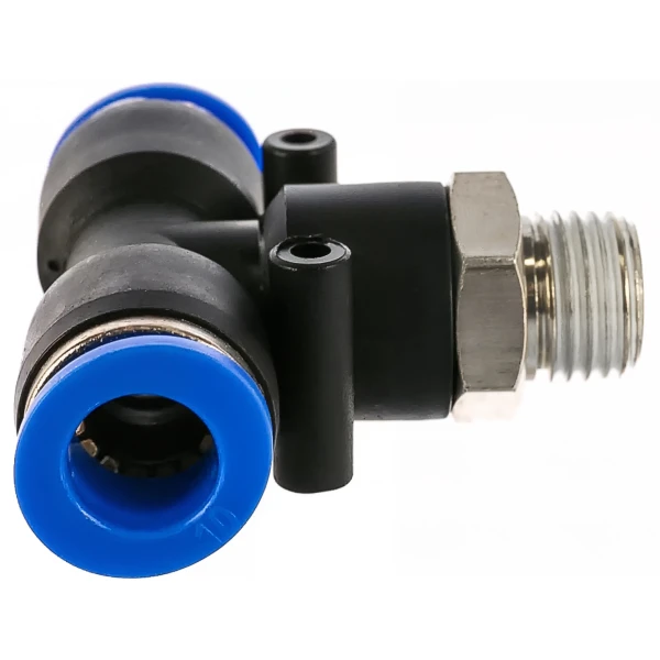 Фитинг Т-образный для пластиковых трубок 10мм с наружной резьбой 1/4''