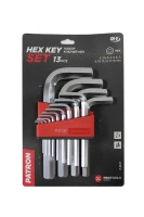 Набор ключей Г-образных 6-гранных 13пр. (2,2.5,3,4,5,6,7,8,10,12,14,17,19мм), в пластиковом держателе