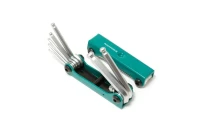 Набор ключей TORX складной, 8пр.(T9, T10, T15, T20, T25, T27, T30, T40 с отверстием)