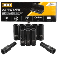 Набор головок ударных глубоких 10пр.,1/2''6гр.(10,12-15,17,19,21,22,24мм)