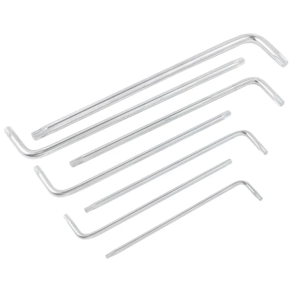 Набор ключей TORX Г-образных экстра длинных 7пр.(Т10,Т15,Т20,Т25,Т27,Т30,Т40) в пластиковом держателе
