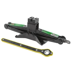 Домкрат механический ''ромб'' 2т с резиновой накладкой и трещоточной ручкой-воротком(h min 120мм, h max 415мм),в водоотталкивающем чехле